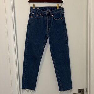 Gap Cheeky Straight High Rise Size 25
